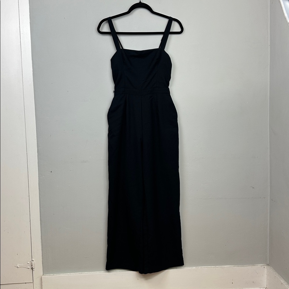 Abercrombie & Fitch Black Smocked Waist Jumpsuit - Picture 4 of 14